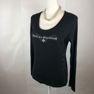 Harley-Davidson Shirt with studs on side seam
